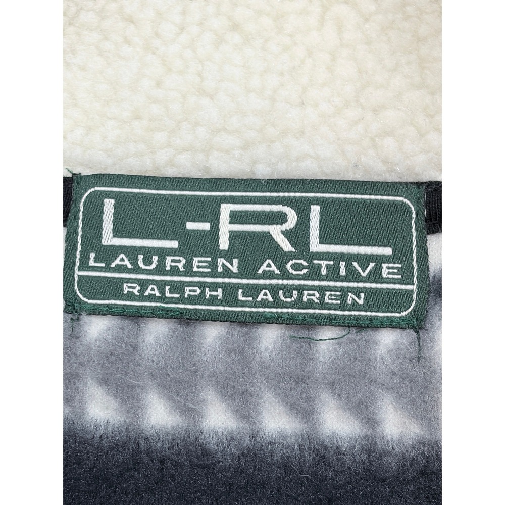 Lauren Ralph Lauren Active Southwestern Sherpa Fleece Jacket Womens L - Picture 5 of 11